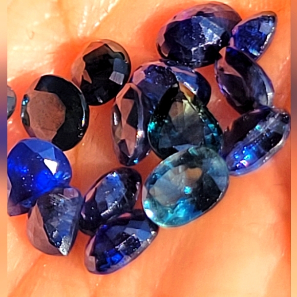 6.26 Carat Parcel Blue Green Australian Parti Sapphires - Picture 4 of 6